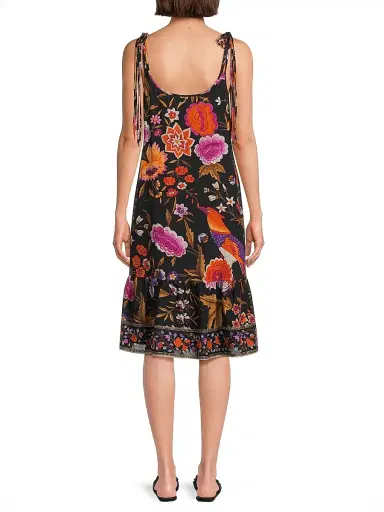 Kobi Halperin Women's Tamara Floral Cotton Sleeveless Knee-Length Dress - Black Multi | Thumbnail 5 Kobi Halperin Women's Tamara Floral Cotton Sleeveless Knee-Length Dress - Black Multi | Thumbnail 5