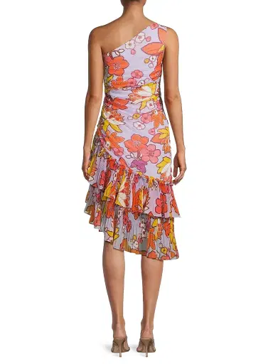 Ungaro Women's Lana Floral Asymmetric Midi-Dress | Thumbnail 5 Ungaro Women's Lana Floral Asymmetric Midi-Dress | Thumbnail 5