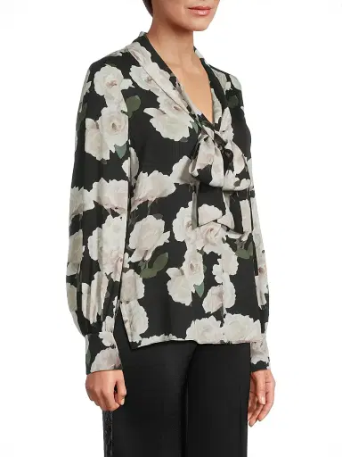 Ungaro Women's Dara Floral Stretch Silk Blouse - Multi | Thumbnail 4 Ungaro Women's Dara Floral Stretch Silk Blouse - Multi | Thumbnail 4