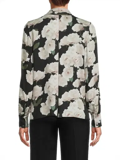 Ungaro Women's Dara Floral Stretch Silk Blouse - Multi | Thumbnail 5 Ungaro Women's Dara Floral Stretch Silk Blouse - Multi | Thumbnail 5
