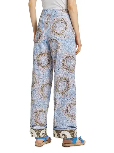 Kobi Halperin Women's Lilley Rosette Tiles Cotton Pants - Skyline Multi | Thumbnail 5 Kobi Halperin Women's Lilley Rosette Tiles Cotton Pants - Skyline Multi | Thumbnail 5