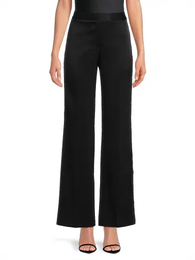 Ungaro Women's Fallon Lace Mid-Rise Flared Pants - Black | Thumbnail 3 Ungaro Women's Fallon Lace Mid-Rise Flared Pants - Black | Thumbnail 3