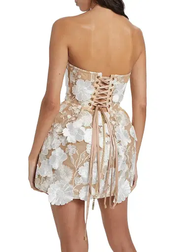 Bronx Banco Women's Jasmine Maraya Floral Minidress - White | Thumbnail 5 Bronx Banco Women's Jasmine Maraya Floral Minidress - White | Thumbnail 5