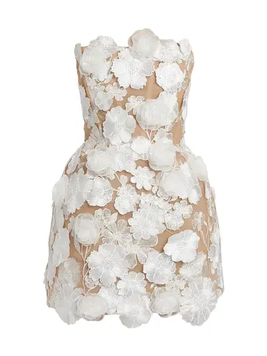 Bronx Banco Women's Jasmine Maraya Floral Minidress - White | Thumbnail 1 Bronx Banco Women's Jasmine Maraya Floral Minidress - White | Thumbnail 1
