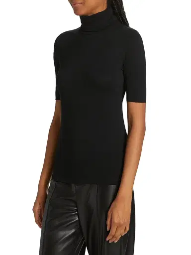 MAJESTIC FILATURES Women's Soft Touch Turtleneck Top - Noir - Size XS | Thumbnail 4 MAJESTIC FILATURES Women's Soft Touch Turtleneck Top - Noir - Size XS | Thumbnail 4