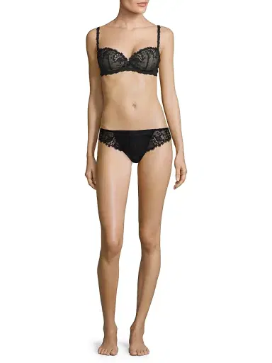 Simone Pérèle Women's Wish Embroidered Demi Bra | Thumbnail 2 Simone Pérèle Women's Wish Embroidered Demi Bra | Thumbnail 2