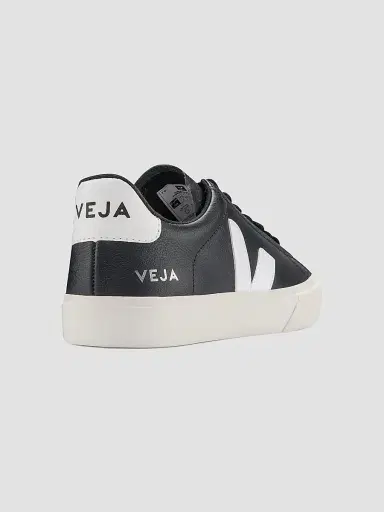 Veja Women's Campo Leather Low-Top Sneakers - Black White | Thumbnail 3 Veja Women's Campo Leather Low-Top Sneakers - Black White | Thumbnail 3
