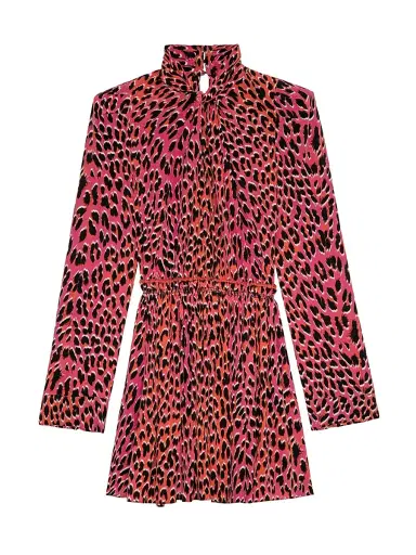 Zadig & Voltaire Women's Ryde Elasticized Leopard-Print Minidress - Rose | Thumbnail 1 Zadig & Voltaire Women's Ryde Elasticized Leopard-Print Minidress - Rose | Thumbnail 1