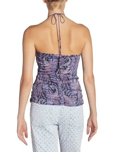 Isabel Marant Women's Becki Halter Top - Faded Night | Thumbnail 5 Isabel Marant Women's Becki Halter Top - Faded Night | Thumbnail 5