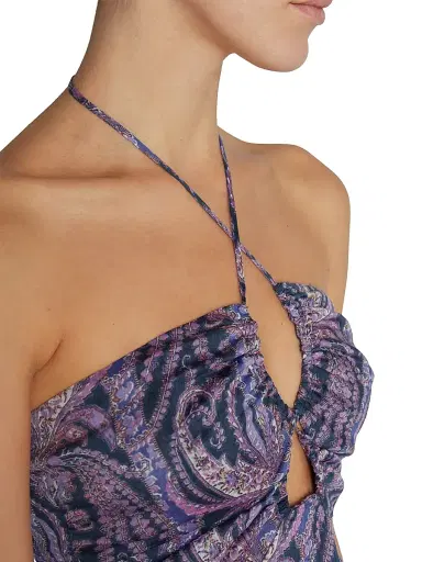 Isabel Marant Women's Becki Halter Top - Faded Night | Thumbnail 6 Isabel Marant Women's Becki Halter Top - Faded Night | Thumbnail 6
