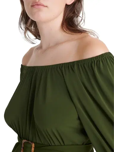 Eres Women's Gabriela Belted Long Dress | Thumbnail 4 Eres Women's Gabriela Belted Long Dress | Thumbnail 4