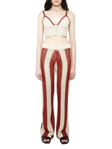 Zadig & Voltaire Women's Taly Crochet Cotton Crop Top | Thumbnail 2 Zadig & Voltaire Women's Taly Crochet Cotton Crop Top | Thumbnail 2