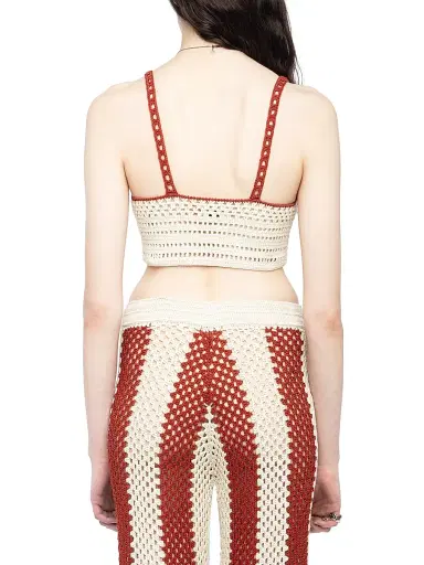 Zadig & Voltaire Women's Taly Crochet Cotton Crop Top | Thumbnail 5 Zadig & Voltaire Women's Taly Crochet Cotton Crop Top | Thumbnail 5