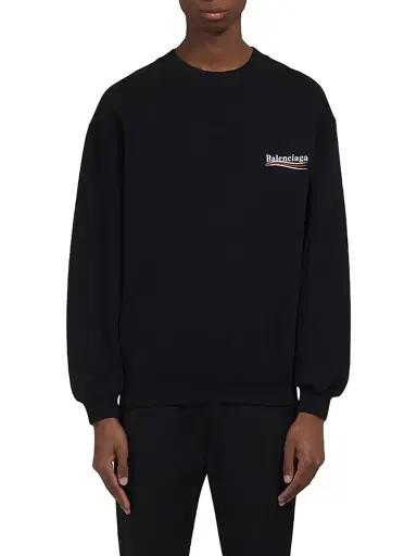 Balenciaga Men's Political Campaign Sweatshirt Medium Fit | Thumbnail 3 Balenciaga Men's Political Campaign Sweatshirt Medium Fit | Thumbnail 3