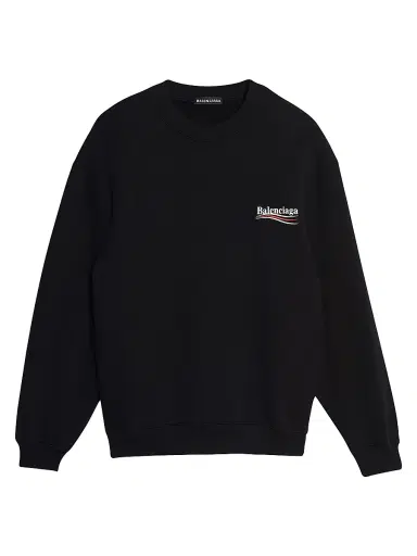 Balenciaga Men's Political Campaign Sweatshirt Medium Fit | Thumbnail 1 Balenciaga Men's Political Campaign Sweatshirt Medium Fit | Thumbnail 1