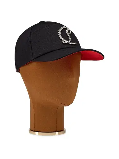 Christian Louboutin Men's Mooncrest Stones Cap - Black | Thumbnail 2 Christian Louboutin Men's Mooncrest Stones Cap - Black | Thumbnail 2