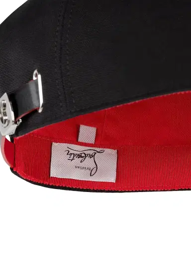Christian Louboutin Men's Mooncrest Stones Cap - Black | Thumbnail 4 Christian Louboutin Men's Mooncrest Stones Cap - Black | Thumbnail 4