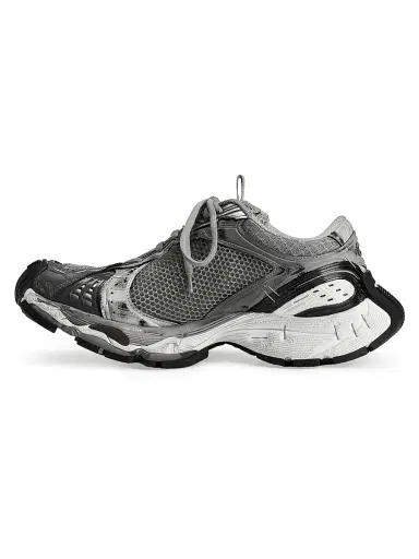 Balenciaga Men's Stapler Sneakers - Grey Silver Black White | Thumbnail 5 Balenciaga Men's Stapler Sneakers - Grey Silver Black White | Thumbnail 5