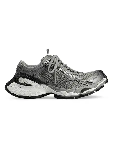 Balenciaga Men's Stapler Sneakers - Grey Silver Black White | Thumbnail 1 Balenciaga Men's Stapler Sneakers - Grey Silver Black White | Thumbnail 1