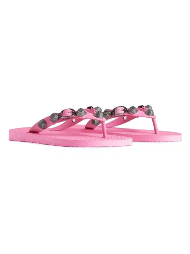 Balenciaga Women's Cagole Thong Sandals - Light Pink | Thumbnail 2 Balenciaga Women's Cagole Thong Sandals - Light Pink | Thumbnail 2