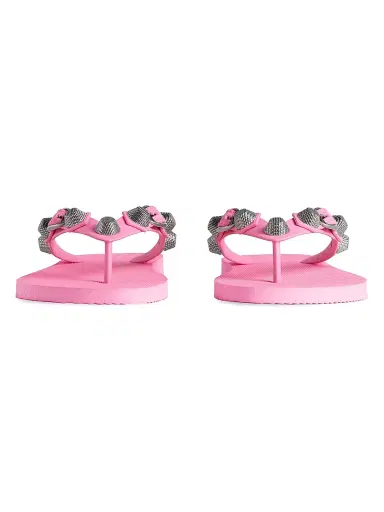 Balenciaga Women's Cagole Thong Sandals - Light Pink | Thumbnail 4 Balenciaga Women's Cagole Thong Sandals - Light Pink | Thumbnail 4