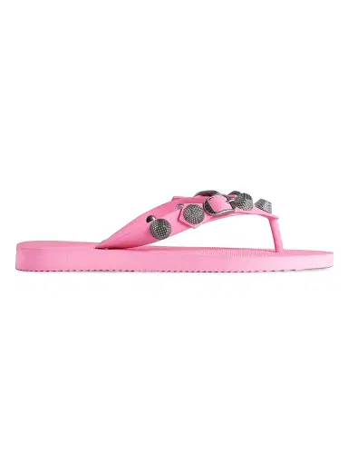 Balenciaga Women's Cagole Thong Sandals - Light Pink | Thumbnail 1 Balenciaga Women's Cagole Thong Sandals - Light Pink | Thumbnail 1