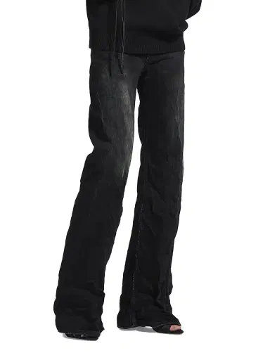 Balenciaga Women's Wide Leg Jeans - Black - Size 26 | Thumbnail 2 Balenciaga Women's Wide Leg Jeans - Black - Size 26 | Thumbnail 2