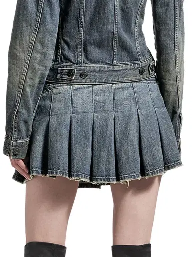 Balenciaga Women's Buckle Pleated Skirt | Thumbnail 4 Balenciaga Women's Buckle Pleated Skirt | Thumbnail 4