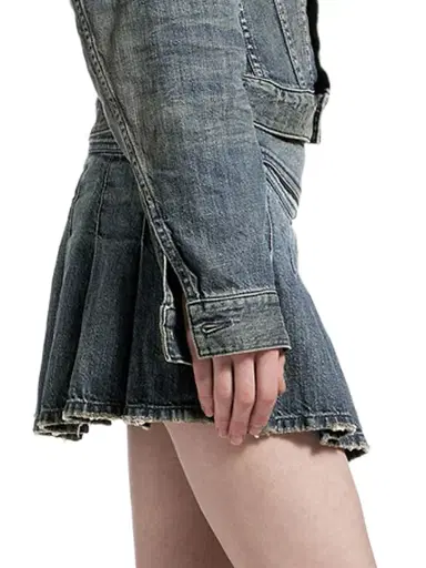 Balenciaga Women's Buckle Pleated Skirt | Thumbnail 5 Balenciaga Women's Buckle Pleated Skirt | Thumbnail 5