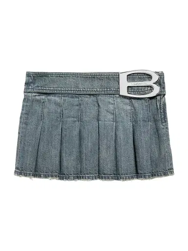 Balenciaga Women's Buckle Pleated Skirt | Thumbnail 1 Balenciaga Women's Buckle Pleated Skirt | Thumbnail 1