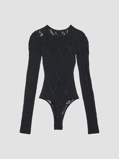 Balenciaga Women's Lace Body Top - Black | Thumbnail 2 Balenciaga Women's Lace Body Top - Black | Thumbnail 2