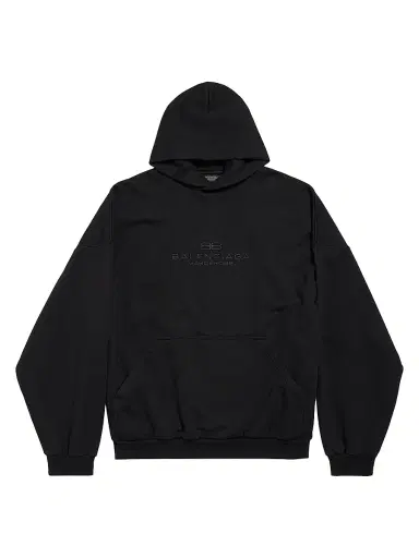 Balenciaga Men's Fit Hoodie - Black | Thumbnail 1 Balenciaga Men's Fit Hoodie - Black | Thumbnail 1