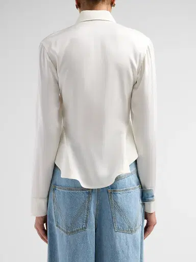 Stella McCartney Women's Basque Button-Front Shirt | Thumbnail 3 Stella McCartney Women's Basque Button-Front Shirt | Thumbnail 3