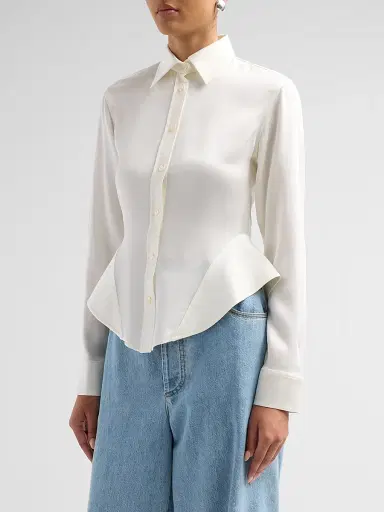 Stella McCartney Women's Basque Button-Front Shirt | Thumbnail 4 Stella McCartney Women's Basque Button-Front Shirt | Thumbnail 4