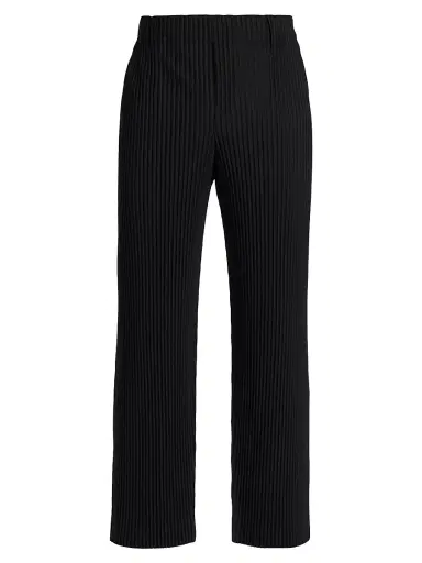 Homme Plissé Issey Miyake Men Basics Pleated Knit Pants | Thumbnail 1 Homme Plissé Issey Miyake Men Basics Pleated Knit Pants | Thumbnail 1