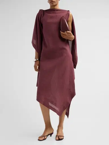 Issey Miyake Women's All Squares Asymmetric Midi Dress | Thumbnail 2 Issey Miyake Women's All Squares Asymmetric Midi Dress | Thumbnail 2