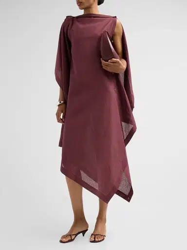 Issey Miyake Women's All Squares Asymmetric Midi Dress | Thumbnail 4 Issey Miyake Women's All Squares Asymmetric Midi Dress | Thumbnail 4