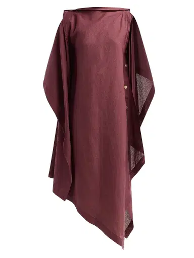 Issey Miyake Women's All Squares Asymmetric Midi Dress | Thumbnail 1 Issey Miyake Women's All Squares Asymmetric Midi Dress | Thumbnail 1