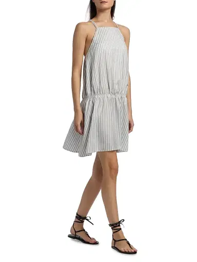 Stella McCartney Women's Silk-Wool Stripe Sleeveless Dress | Thumbnail 2 Stella McCartney Women's Silk-Wool Stripe Sleeveless Dress | Thumbnail 2
