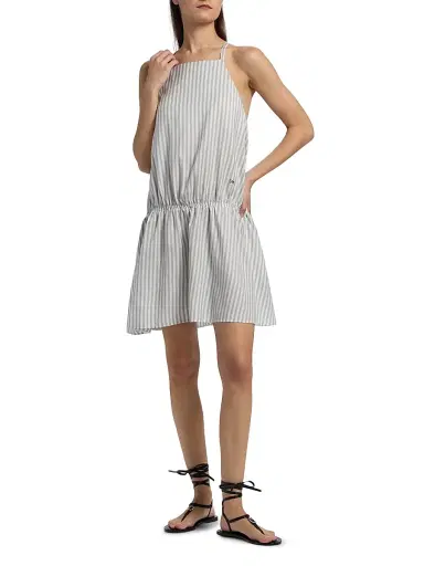 Stella McCartney Women's Silk-Wool Stripe Sleeveless Dress | Thumbnail 3 Stella McCartney Women's Silk-Wool Stripe Sleeveless Dress | Thumbnail 3
