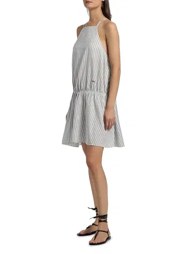 Stella McCartney Women's Silk-Wool Stripe Sleeveless Dress | Thumbnail 4 Stella McCartney Women's Silk-Wool Stripe Sleeveless Dress | Thumbnail 4