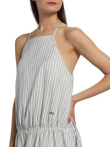 Stella McCartney Women's Silk-Wool Stripe Sleeveless Dress | Thumbnail 6 Stella McCartney Women's Silk-Wool Stripe Sleeveless Dress | Thumbnail 6