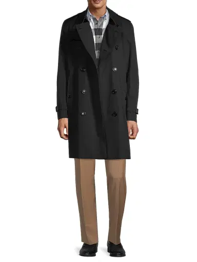 Burberry Men's Kensington Heritage Mid-Length Trench Coat | Thumbnail 2 Burberry Men's Kensington Heritage Mid-Length Trench Coat | Thumbnail 2