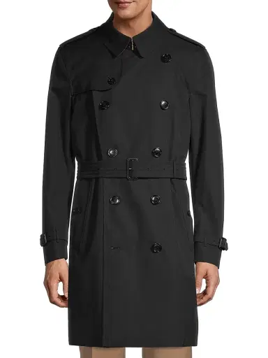 Burberry Men's Kensington Heritage Mid-Length Trench Coat | Thumbnail 3 Burberry Men's Kensington Heritage Mid-Length Trench Coat | Thumbnail 3