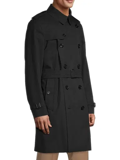 Burberry Men's Kensington Heritage Mid-Length Trench Coat | Thumbnail 4 Burberry Men's Kensington Heritage Mid-Length Trench Coat | Thumbnail 4