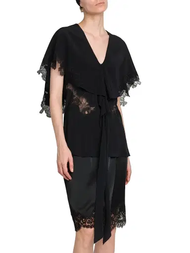 Stella McCartney Women's Lace Detailed Top - Black | Thumbnail 4 Stella McCartney Women's Lace Detailed Top - Black | Thumbnail 4