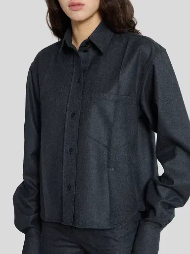 Victoria Beckham Women's Ellys Wool Shirt | Thumbnail 5 Victoria Beckham Women's Ellys Wool Shirt | Thumbnail 5