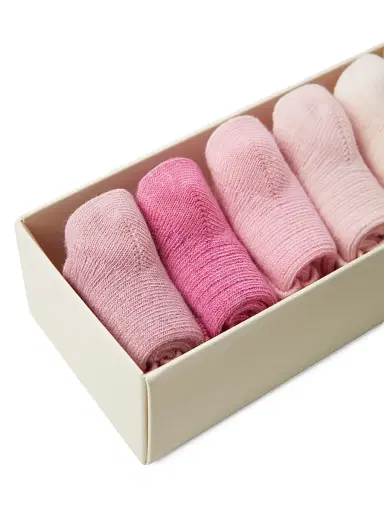 Marie-Chantal Baby Girl's 7-Pack Signature Bijou Socks - Pink 6 Months | Thumbnail 2 Marie-Chantal Baby Girl's 7-Pack Signature Bijou Socks - Pink 6 Months | Thumbnail 2