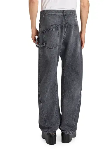 JW Anderson Men's Twisted Workwear Jeans - Grey | Thumbnail 5 JW Anderson Men's Twisted Workwear Jeans - Grey | Thumbnail 5