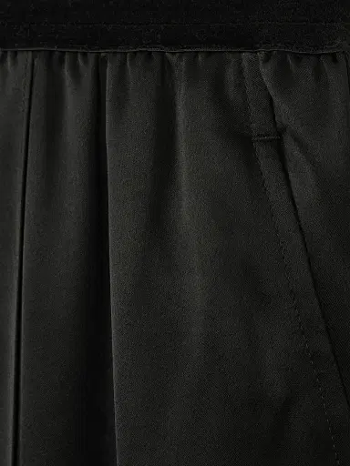 Reiss Women's Elea Satin Tapered Trousers - Black | Thumbnail 5 Reiss Women's Elea Satin Tapered Trousers - Black | Thumbnail 5